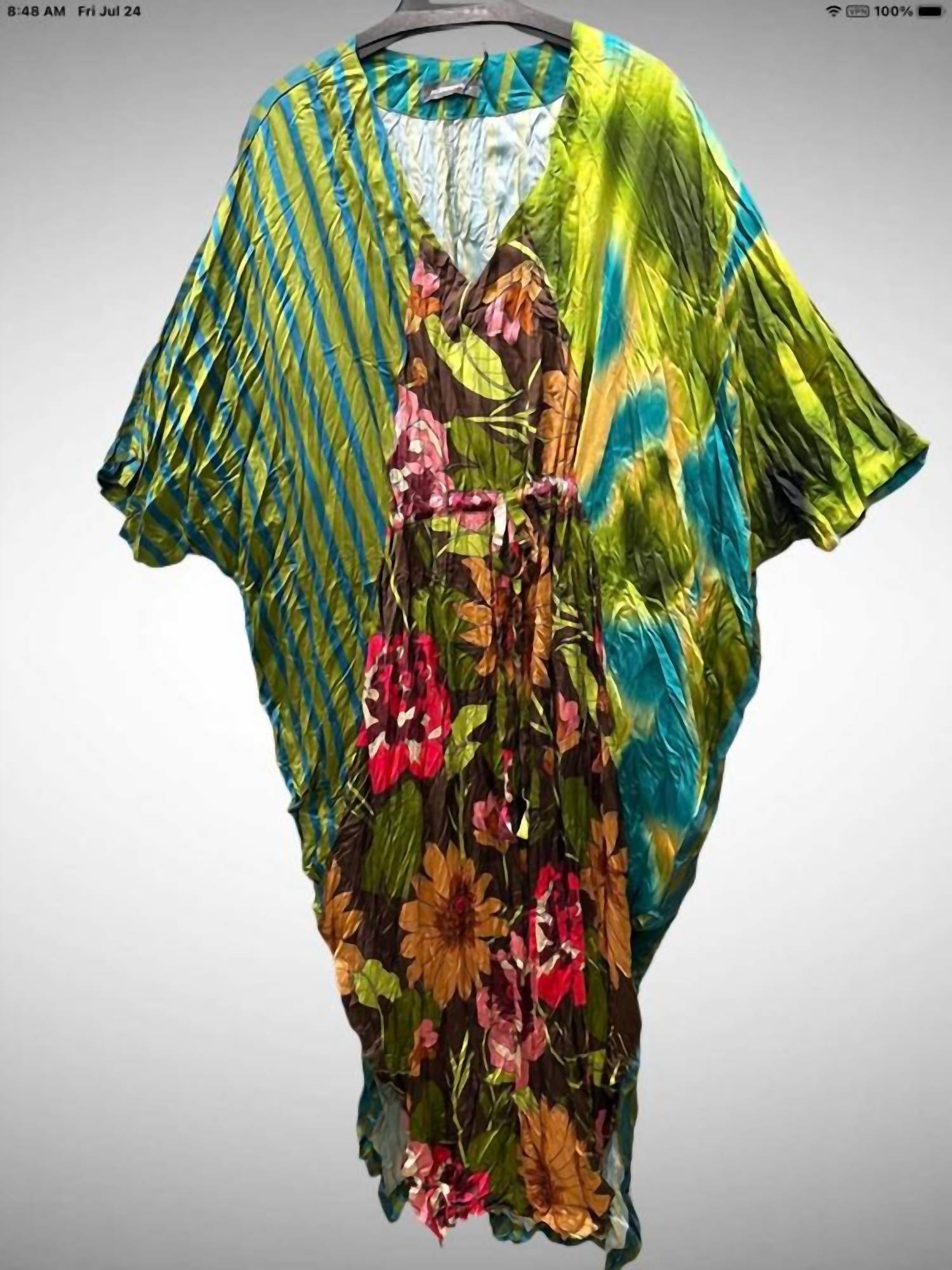 Alembika - Women's Aquamarine Floral Dress