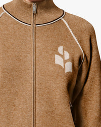 ISABEL MARANT Lanya Cardigan in camel - women's cardigan - alternate view