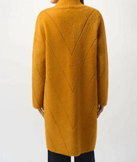 Joseph Ribkoff - Feather Yarn Sweater Knit Coat