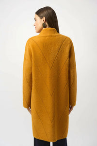 Joseph Ribkoff - Feather Yarn Sweater Knit Coat
