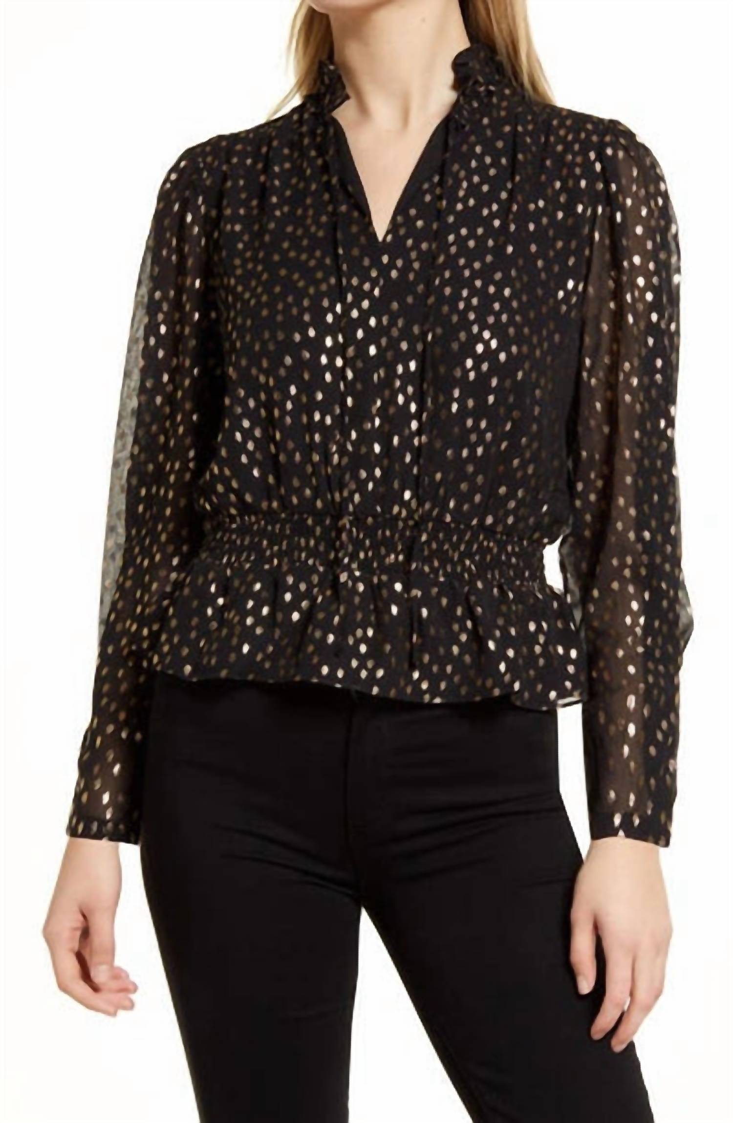 Vince Camuto - Holiday Hues Peplum Top