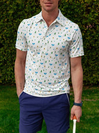 Criquet Performance Sport Range Polo Shirt in pickleballer white - men's shirt - view 4