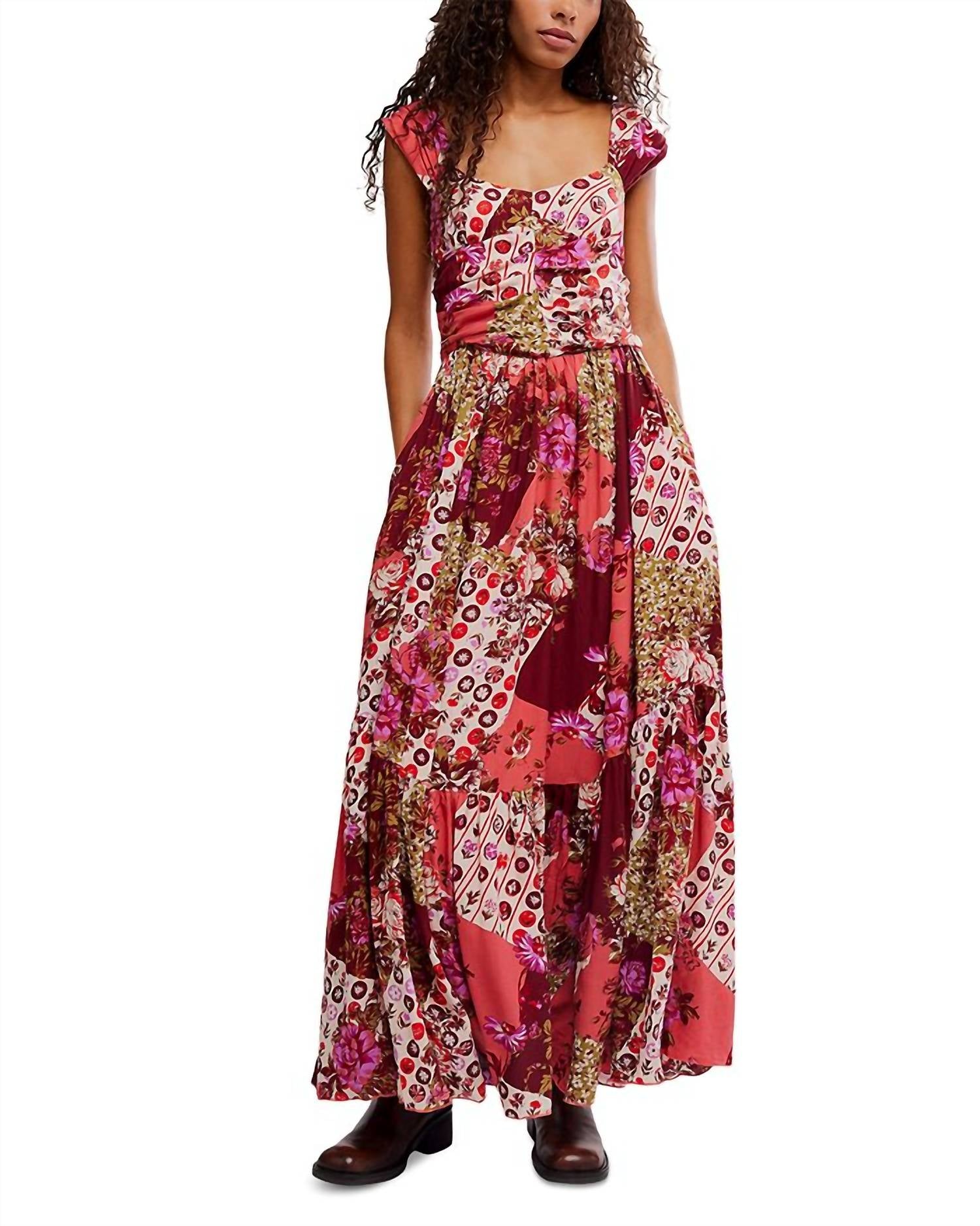 Free People - Sasha Floral Mesh Maxi Dress