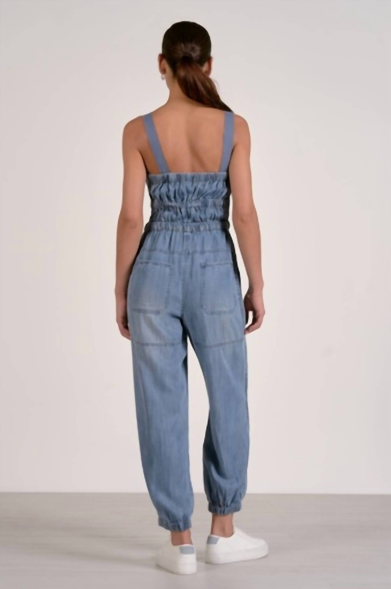 Elan - Smocked Top Jumpsuit