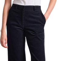 APIECE APART Sadie Corduroy Trouser in midnight 1 - women's pants - detail view