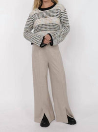 Sage The Label - Ellington Mixed Yarn Bell Sleeve Sweater