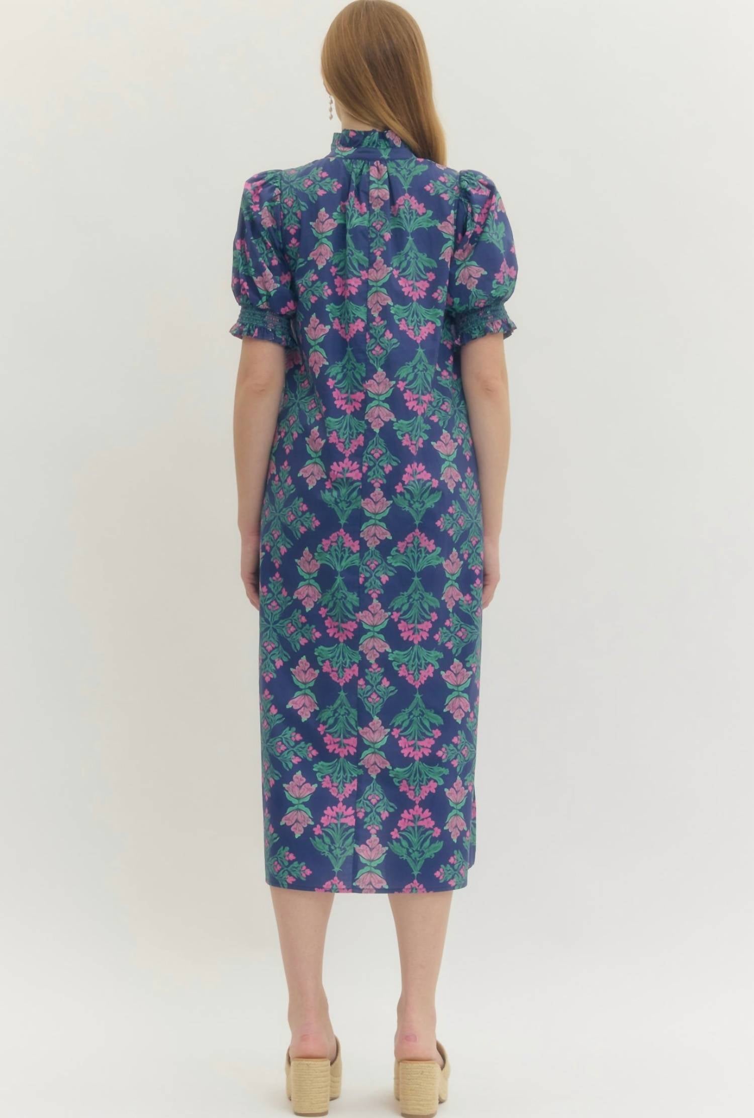 Entro - Floral Midi Dress