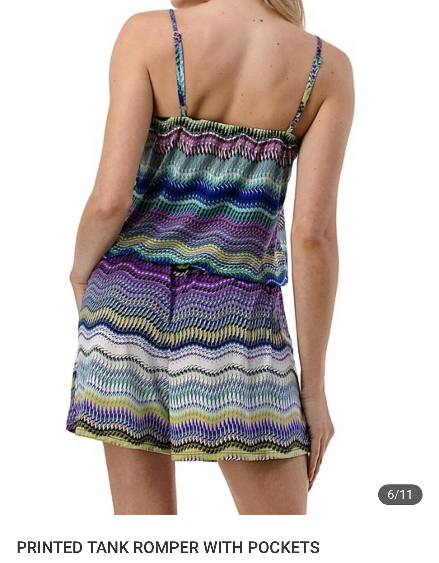 Ariella - Tank Romper With Pockets