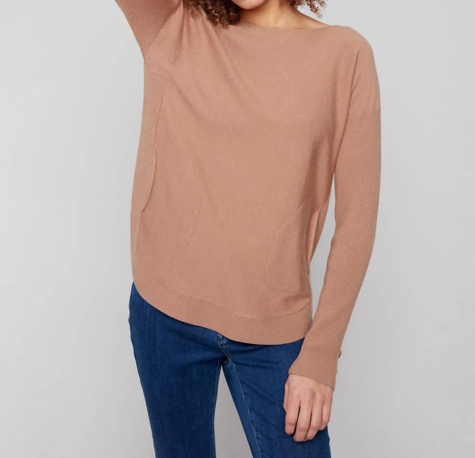 Charlie B - Knit Sweater With Lace Up Cuffs