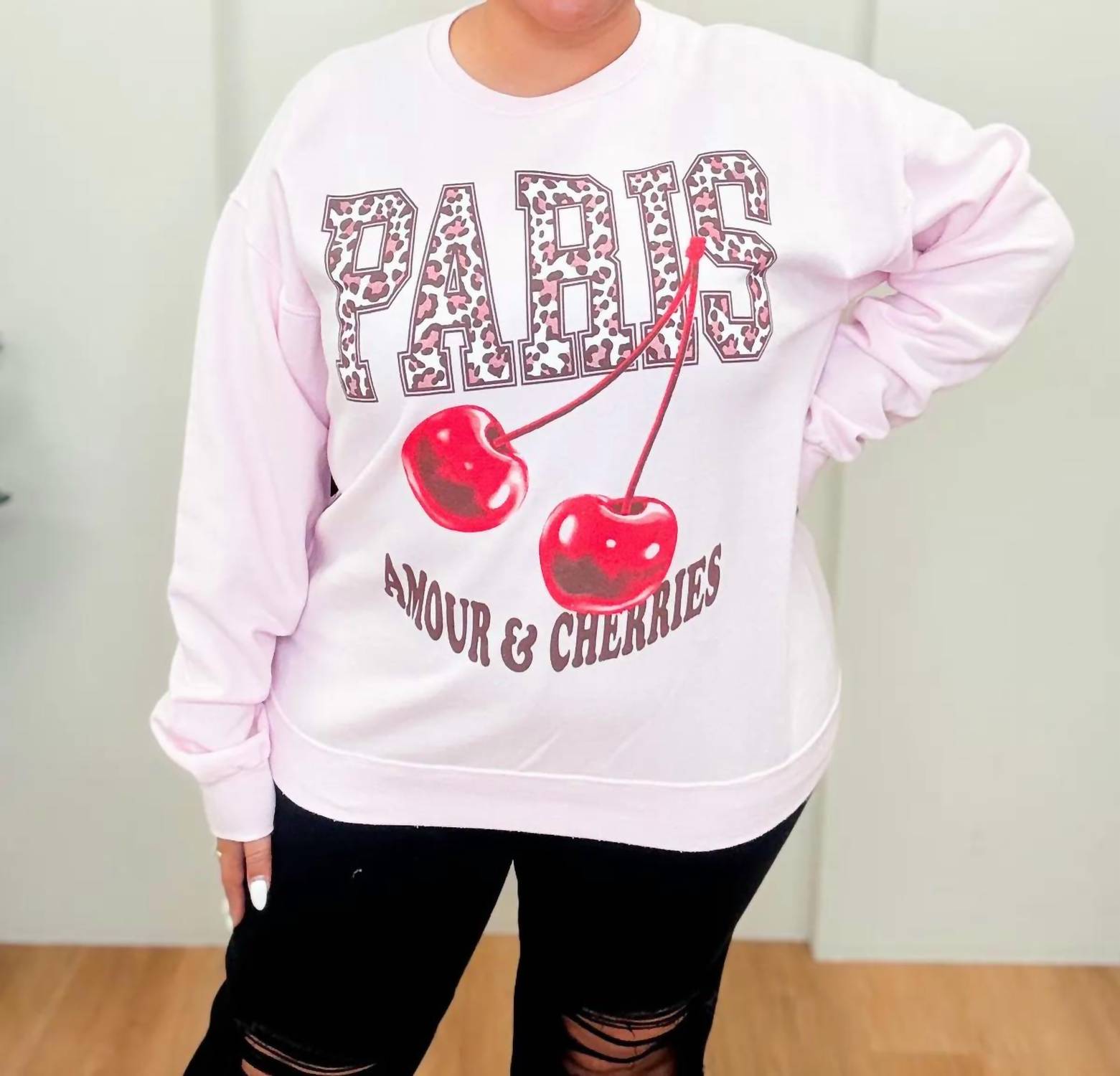 Sweet Claire - Paris, Amour & Cherries Sweatshirt
