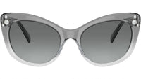 Swarovski - Women's Cat Eye With Crystal Embellishment Sunglasses