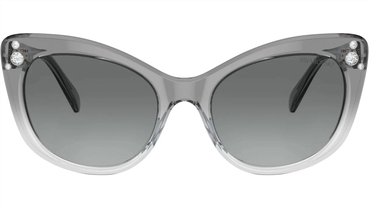 Swarovski - Women's Cat Eye With Crystal Embellishment Sunglasses
