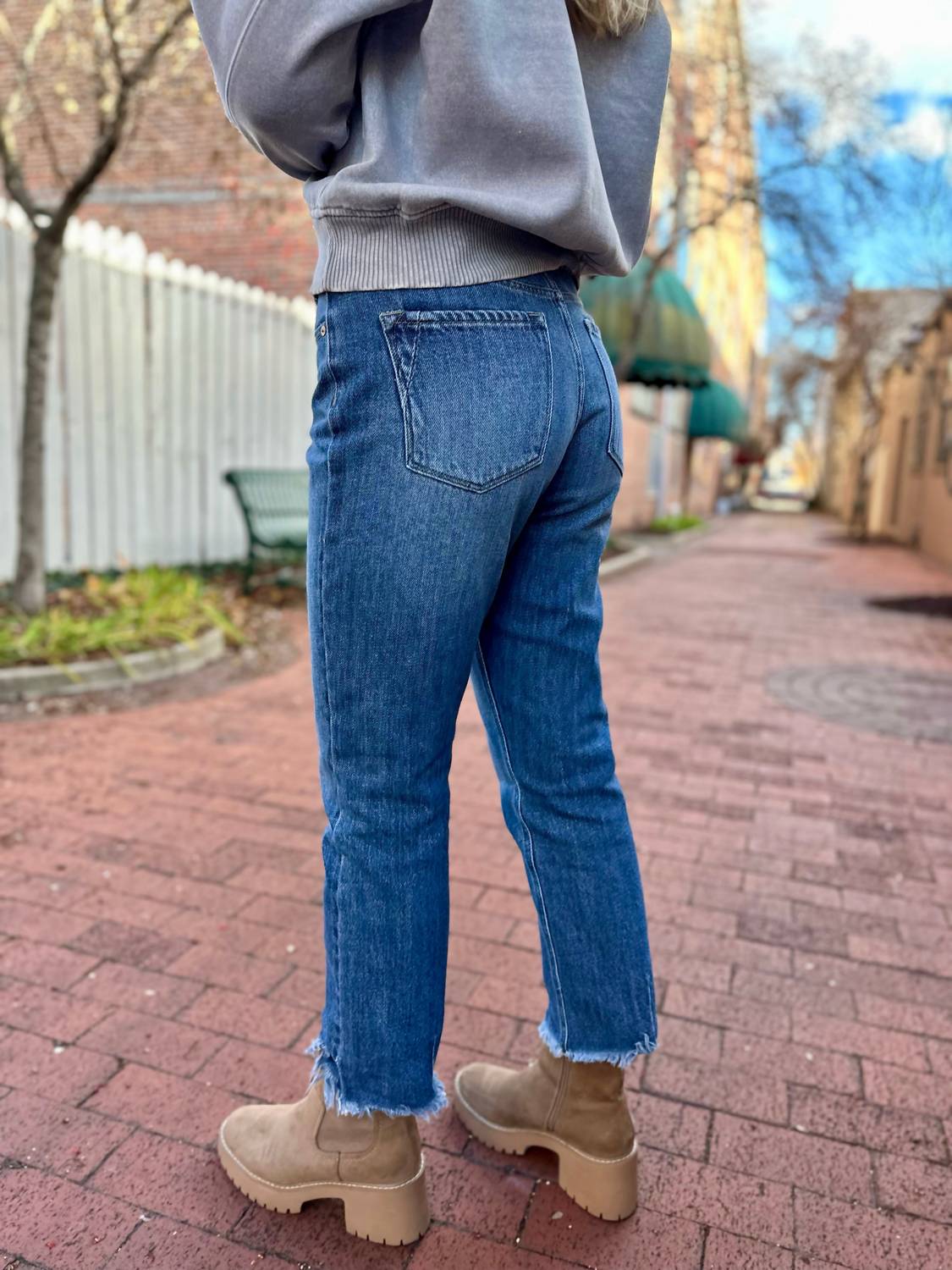 Kancan - High Rise Slim Straight Leg Jean