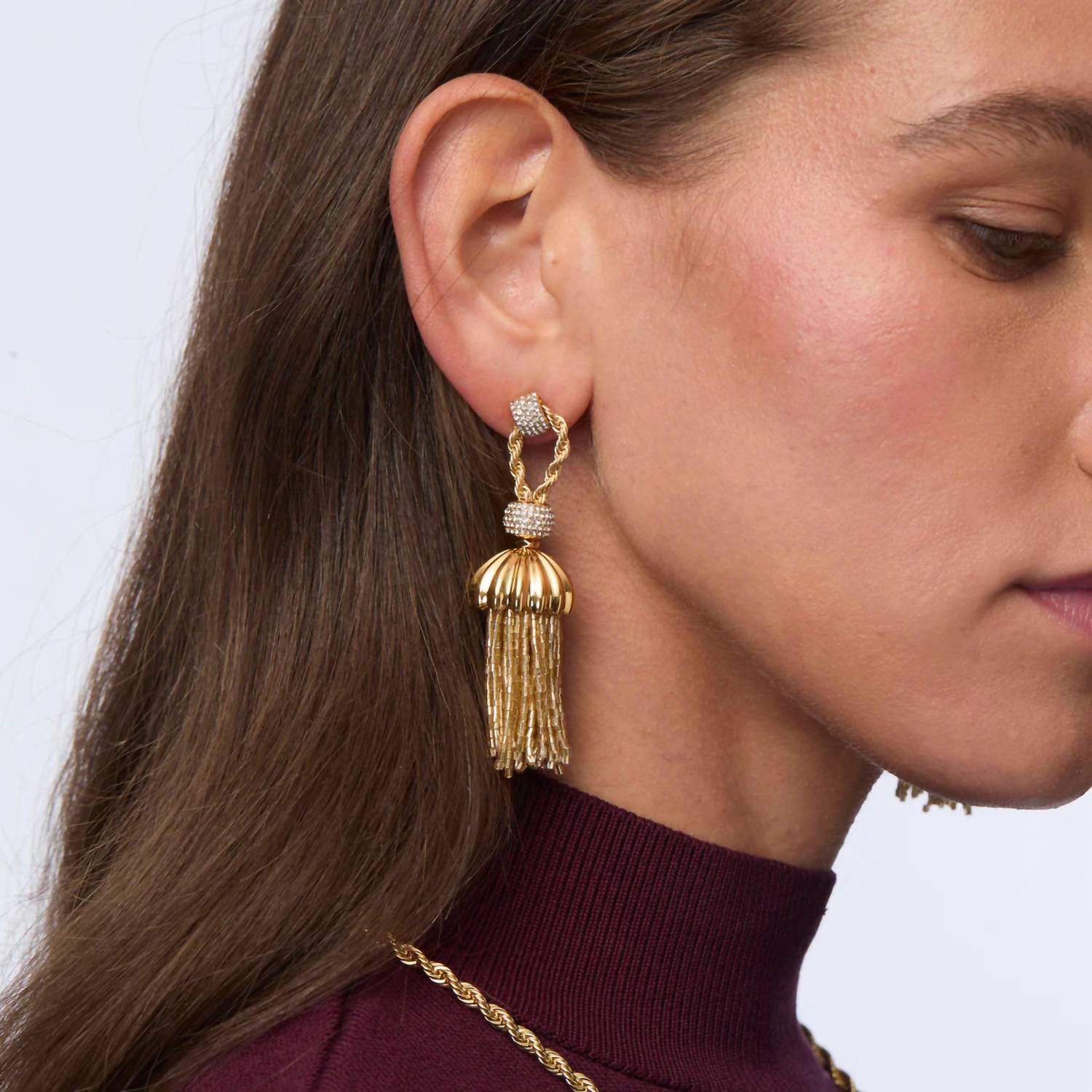 Lele Sadoughi - Women's Chateau Rope Tassel Earrings