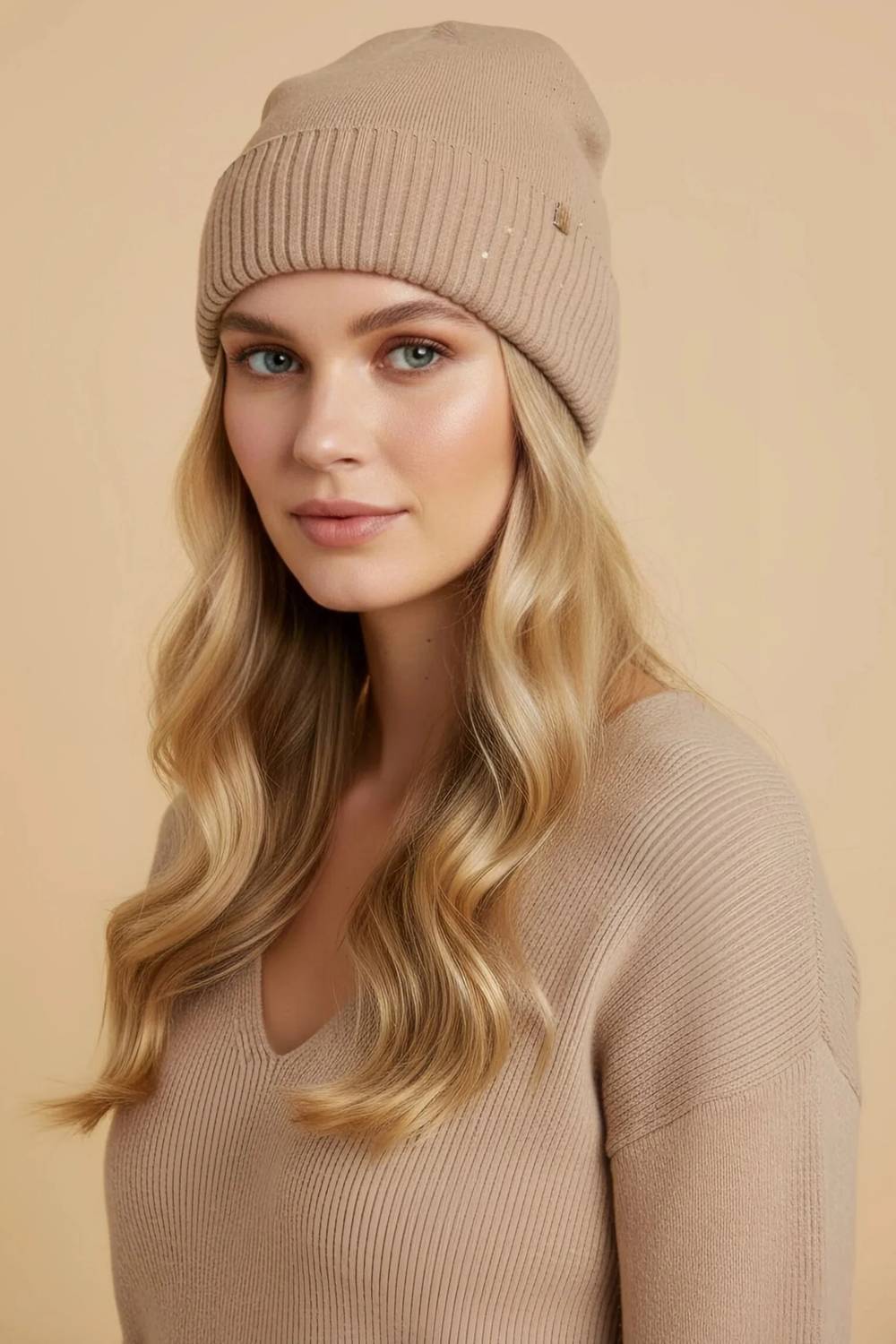 Joseph Ribkoff - Women's Sequined Knit Beanie