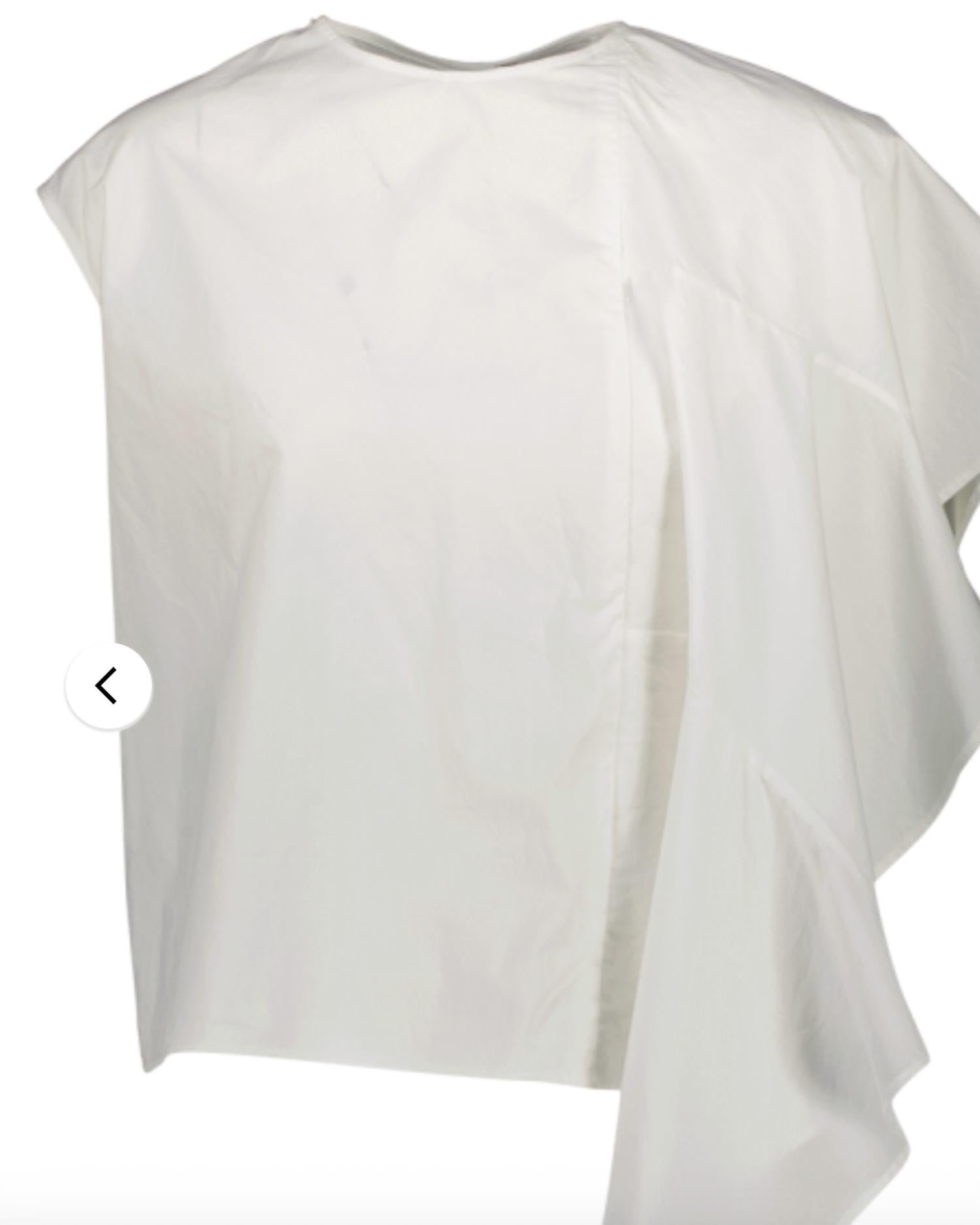 Dawei - Asymmetrical Crewneck Top