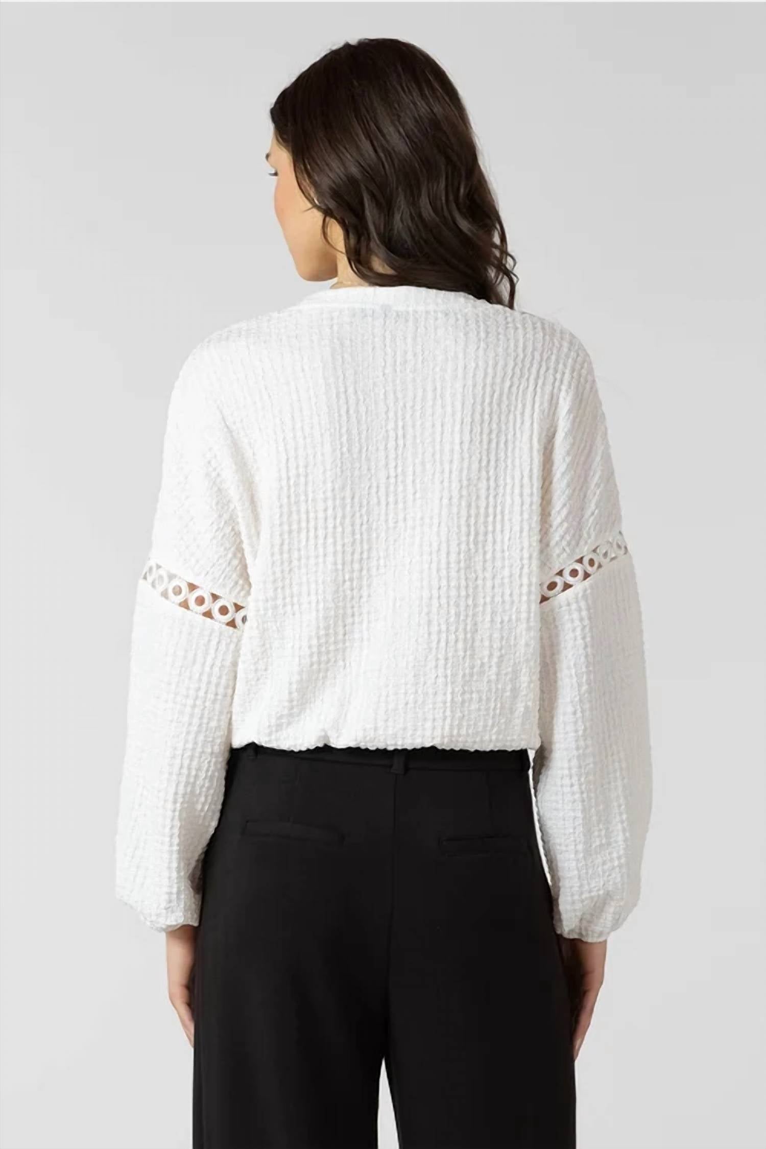 Dex - Lace Inset Blouse
