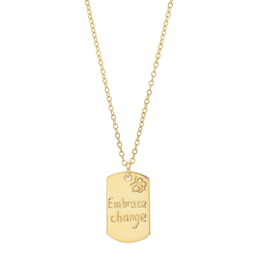 Jessica Elliot - Women's Vermeil "Resolutions we can all keep" Dogtags Max Necklace