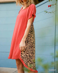 Umgee - Andrea Hi Low Leopard Back Dress