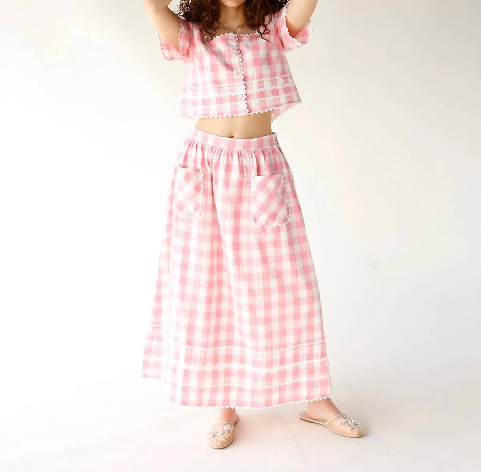 Aureum - GINGHAM DARLING TOP