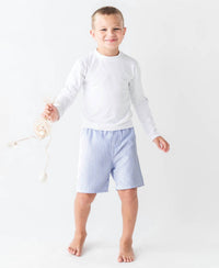 Rufflebutts - Boys' Seersucker Swim Trunks Swimsuit