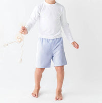 Rufflebutts - Boys' Seersucker Swim Trunks Swimsuit