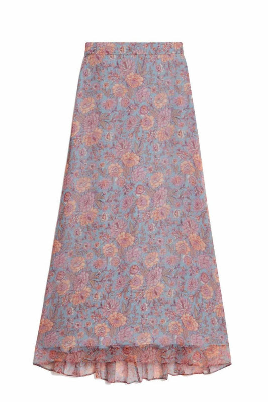 ISABELLA SKIRT - BLUE GARDEN FLOWERS