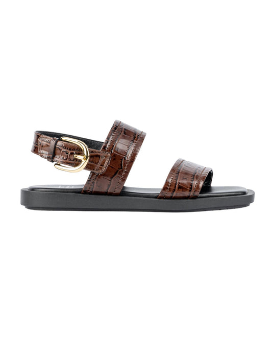 Aquatalia - Women's Joni Luxe Croco Flat Sandal