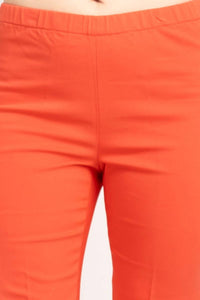 Peace Of Cloth - Regan Crop Flare Stretch Cotton Pant