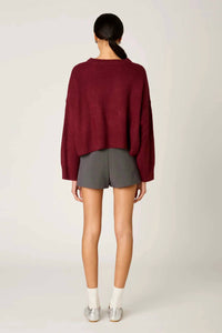 Nia - Ariana Wide Ribbed Knit Sweater