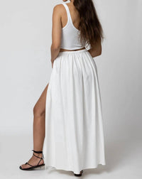 Stillwater - Button Wrap Maxi Skirt