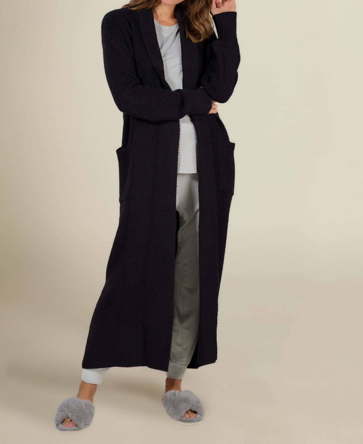 Faceplant Dreams - Bamboo Plush Long Cardigan