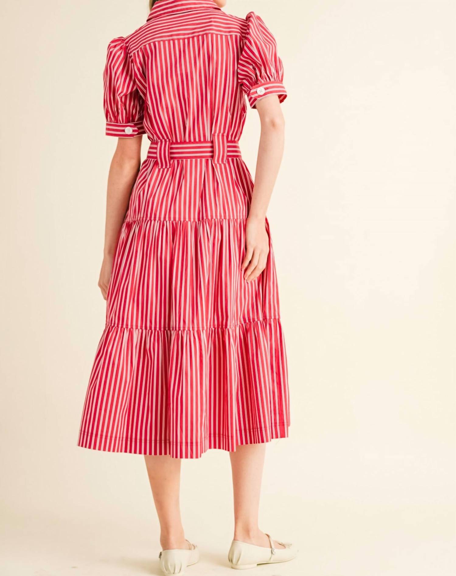&Merci - Cora Stripe Shirt Dress