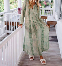 BRITON COURT Kali Maxi Dress in summer green - women's dress