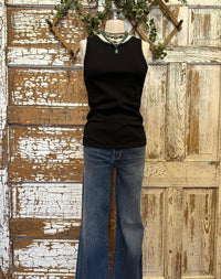 Urban Daizy - Women's Whipstitch Crew Neck Tank