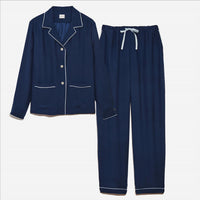 The Sleep Code - Women's Washable Silk Long Pj Set