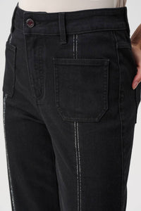 Joseph Ribkoff - Culotte Jeans With Embellished Front Seam Style