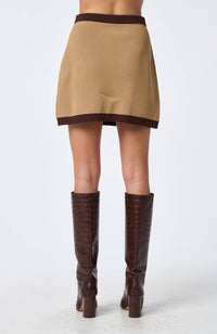 Trina Turk Artemis Knit Skirt in doe multi - women's skirt