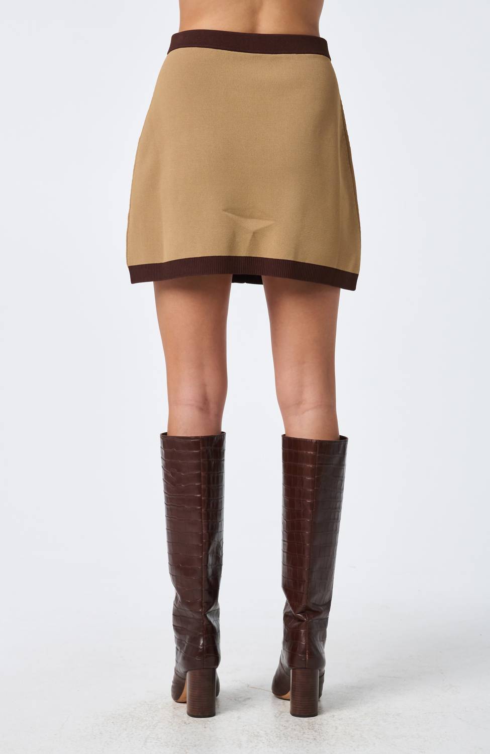 Trina Turk Artemis Knit Skirt in doe multi - women's skirt