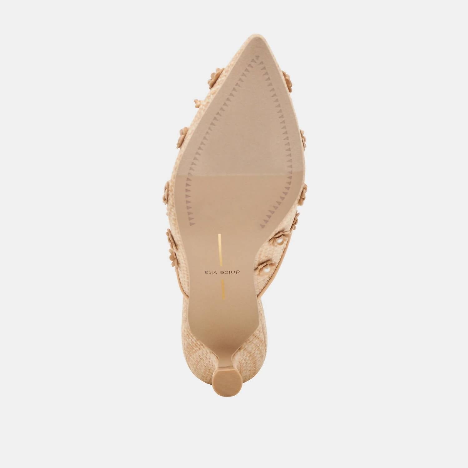 Dolce Vita Women's Camilo Slip On Pumps in natural raffia - women's heels - view 8