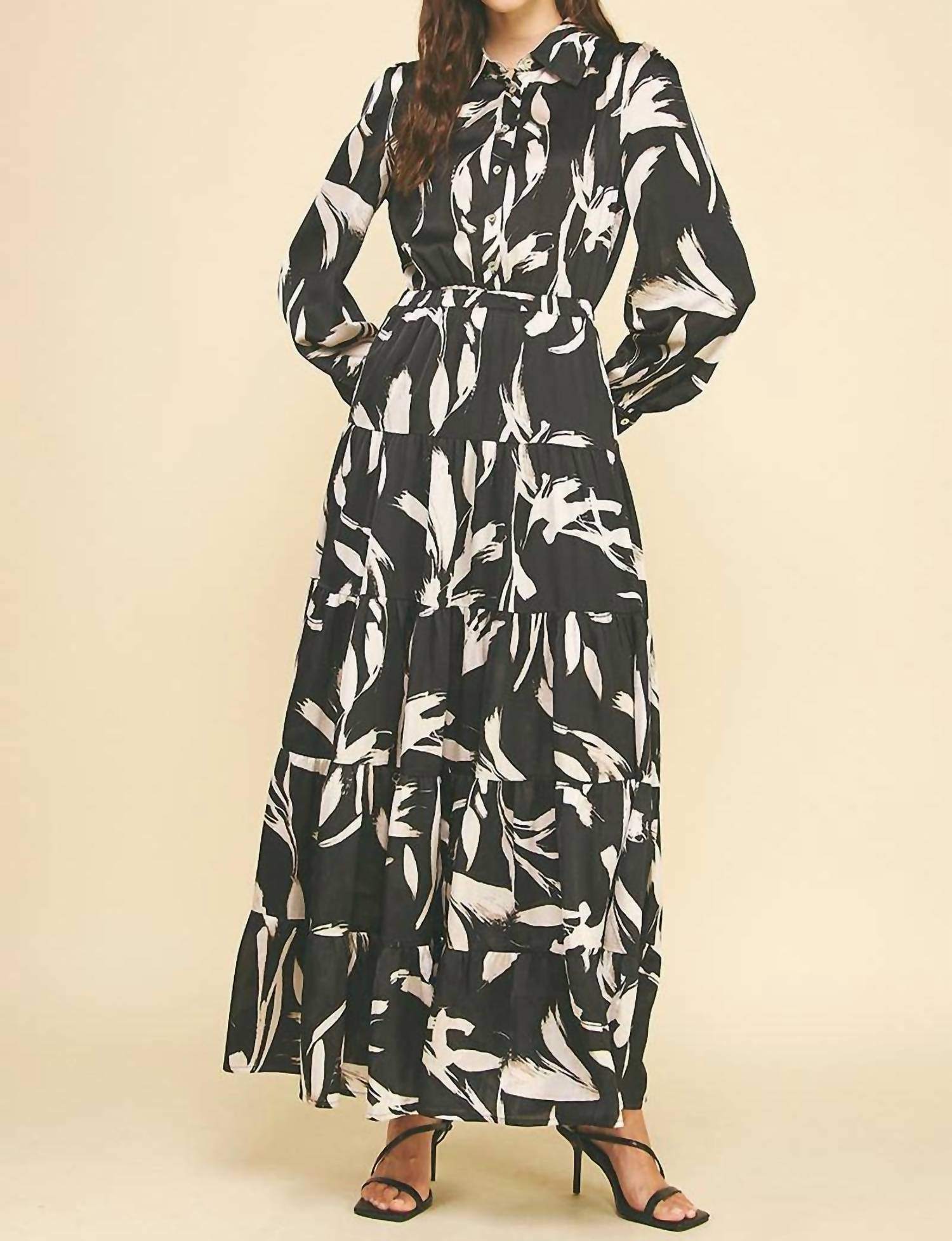 Pinch - Print Button Down Maxi Dress