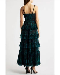Hutch - Freya V-Neck Tiered Ruffle Gown