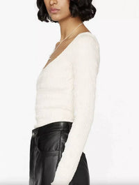 Frame - Smocked Long Sleeve Knit Top