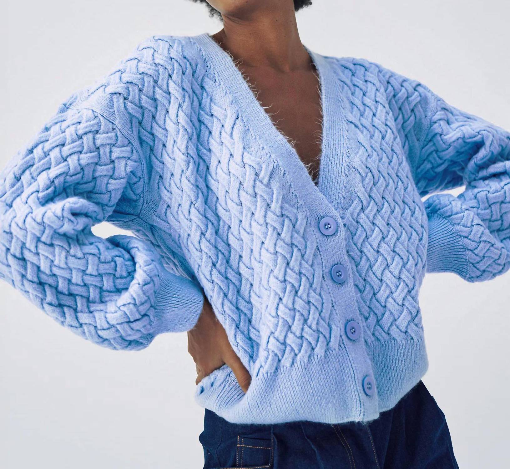 Mademoiselle Yeye - Heavenly Chunky Knit Cardigan