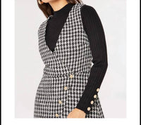 Houndstooth Mini Dress