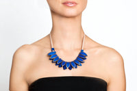 Avenue Chic - Women's Leaf Wood Necklace