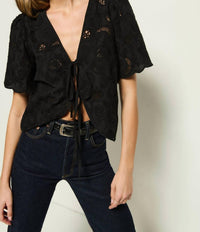 Nation Ltd - Rosalyn Tie Front Top