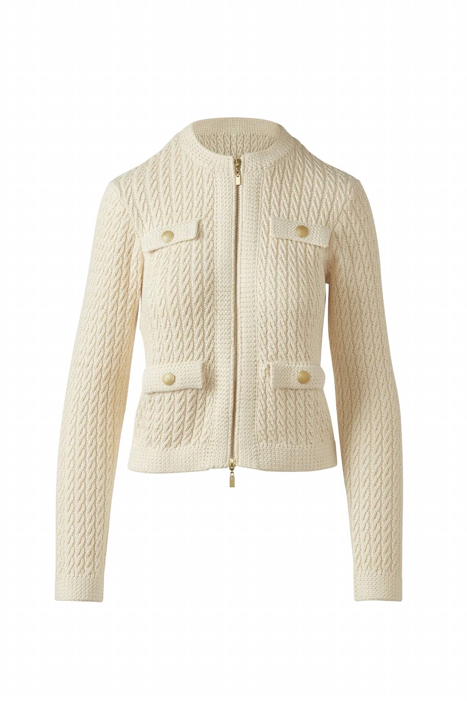 Kinross - Women's Textured Zip Knit Cardigan