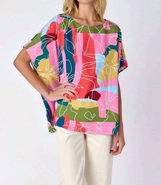 Crosby By Mollie Burch - Maxine Short Sleeve Floral Tunic Top
