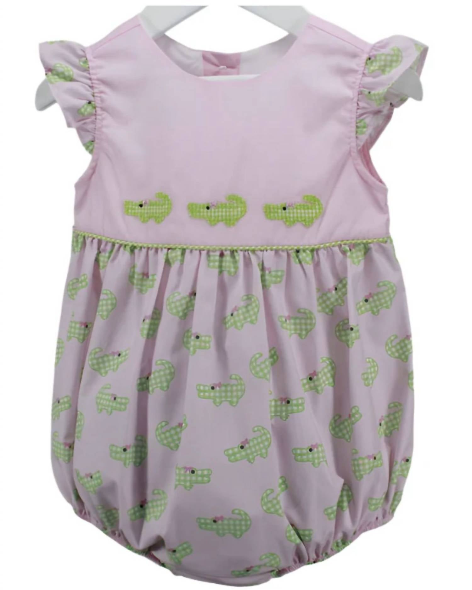 Charming Little One - Baby Crocodile Print Mary Bubble